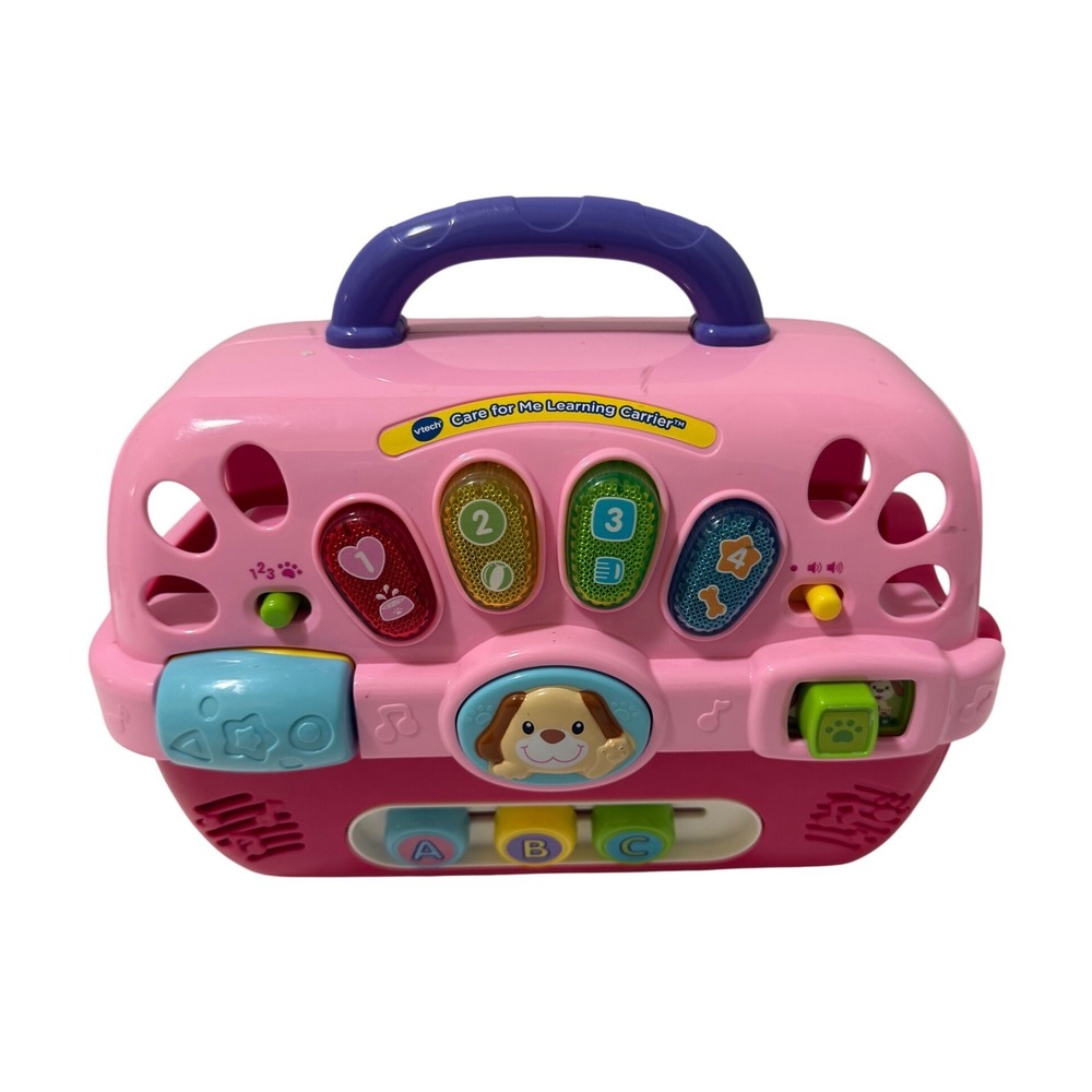 VTech Care for Me Learning Carrier Pink Toddler Toy Light Up Musical Activity